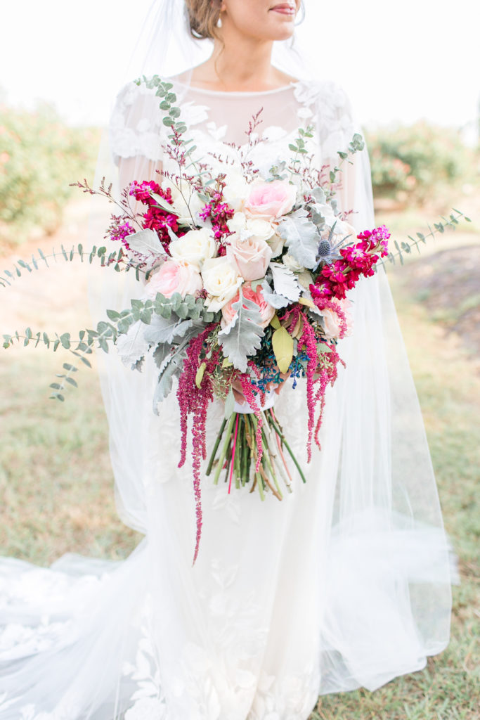 Chandlers gardens wedding, fall bridal bouquet