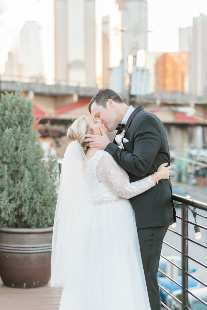 Rooftop downtown Dallas wedding