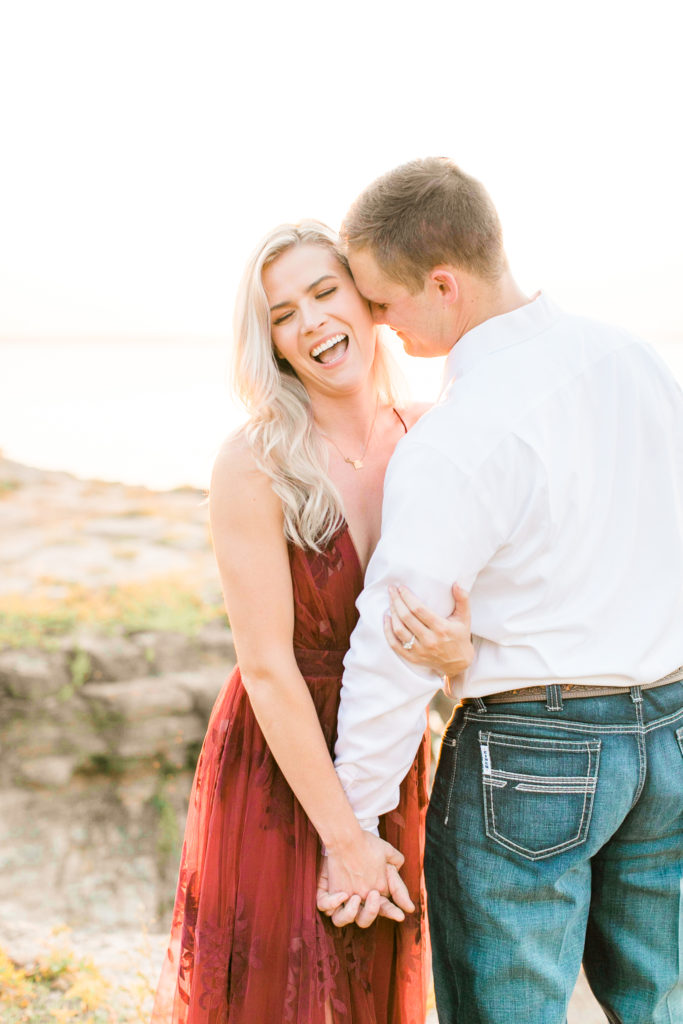 rockledge park engagement session on the lake, dallas wedding photographer