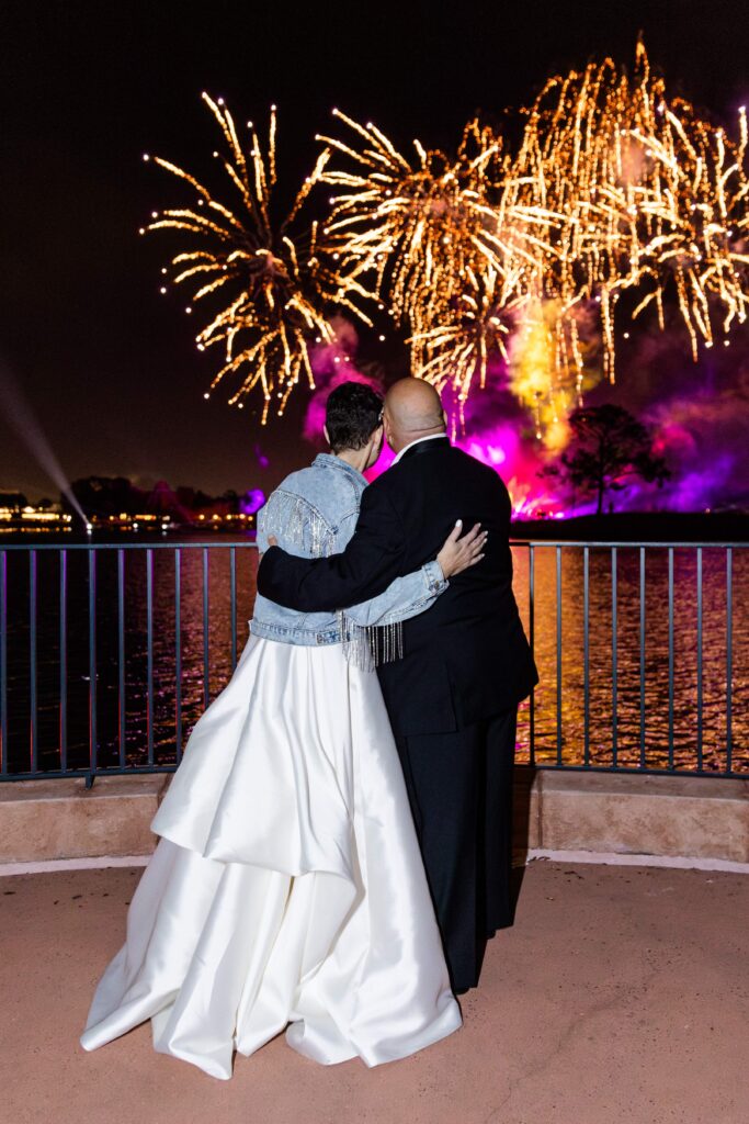 Epcot Wedding fireworks, Disney wedding photographer